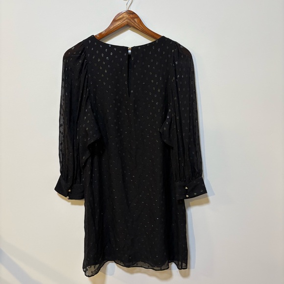 Lilly Pulitzer Women’s Size 0 (XS) Black Metallic Silk Blend Dress - Picture 2 of 5